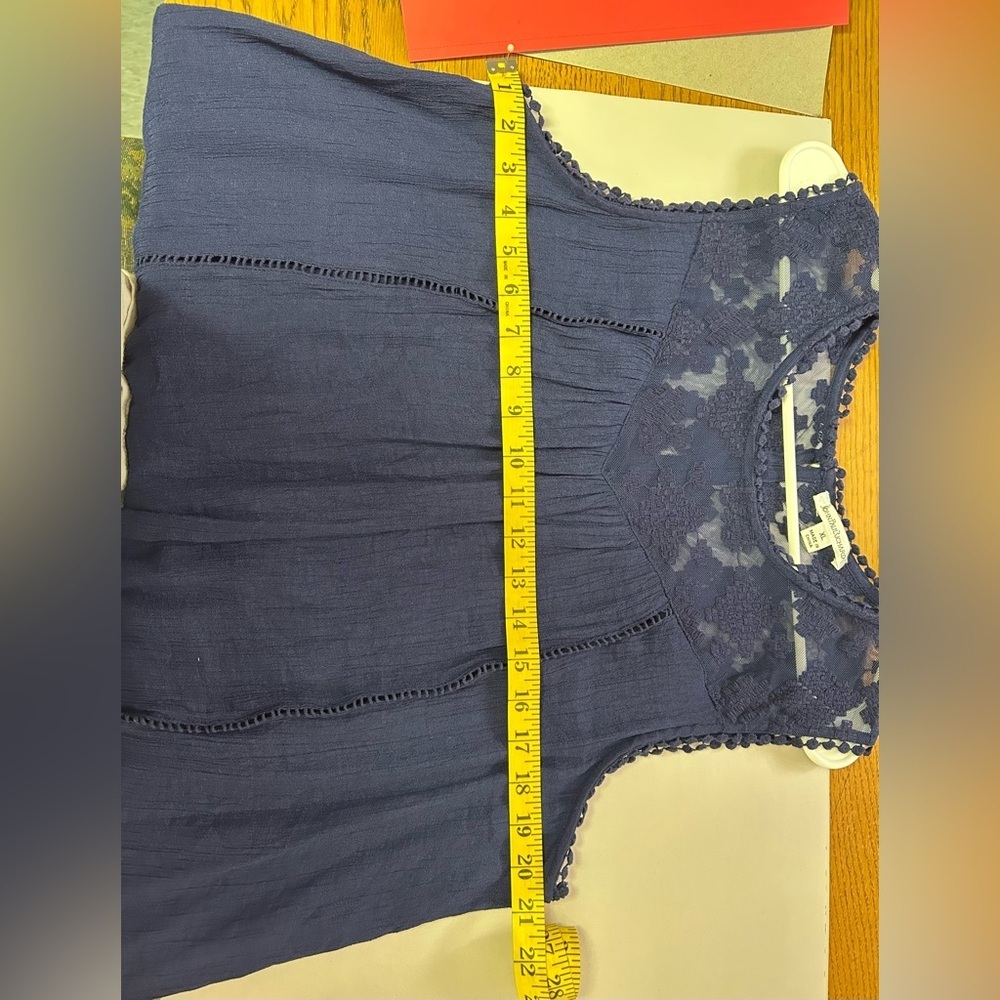 Navy Sleeveless Women's Top - Picture 5 of 5